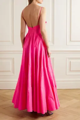 Jaquemus La Robe Manosque Maxi Dress Pink Size 10 for rent on The Volte - image 2