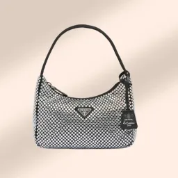 Prada Satin Mini Bag with Crystals for rent on The Volte - image 1