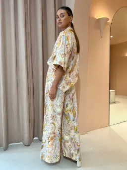 Alemais Solitaire Shirt and Pants Set Watercolour Print Size 12 for rent on The Volte - image 3