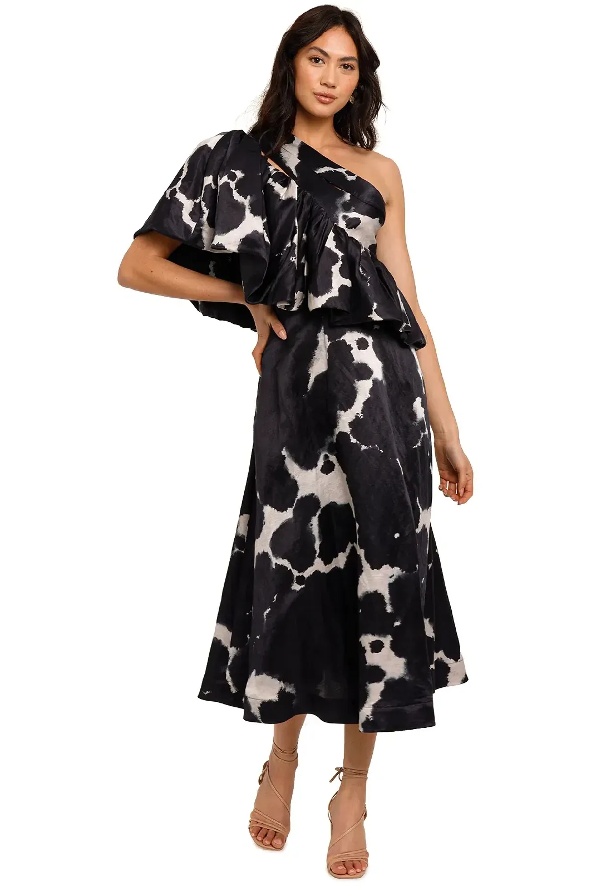 Aje Oxidised Gown Print Size 10 - Image 1