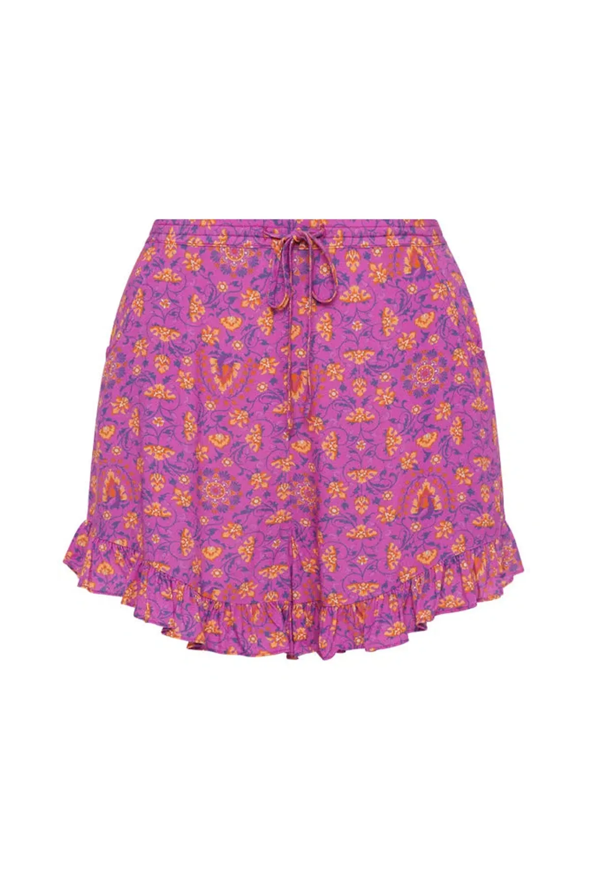 Spell Madame Peacock Blouse and Short Set Print Size M - Image 4