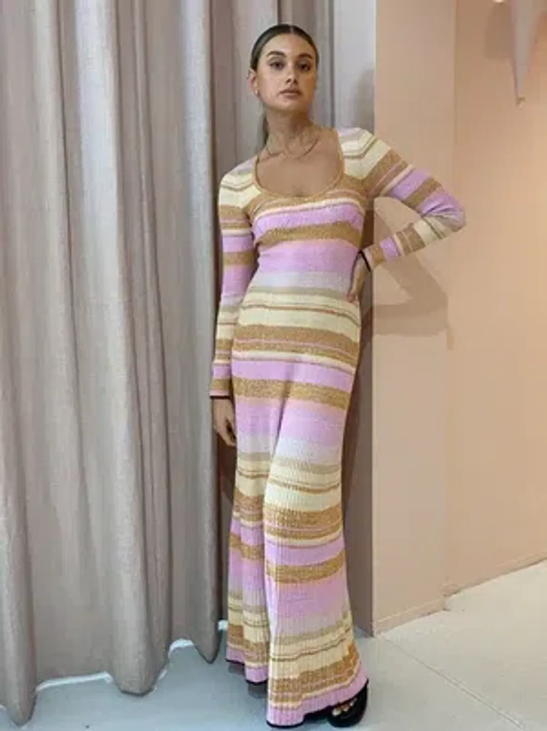 Hansen & Gretel Vienna Rainbow Dress Multi Size 8 for rent on The Volte - main image