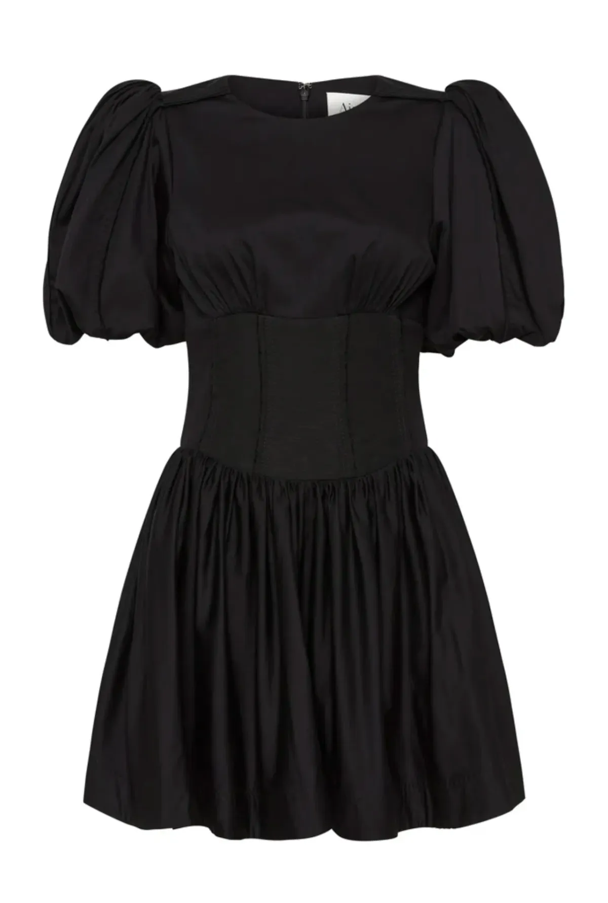 Aje Gianna Puff Sleeve Mini Dress Black Size 12 - Image 5