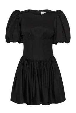 Aje Gianna Puff Sleeve Mini Dress Black Size 12 for rent on The Volte - image 5