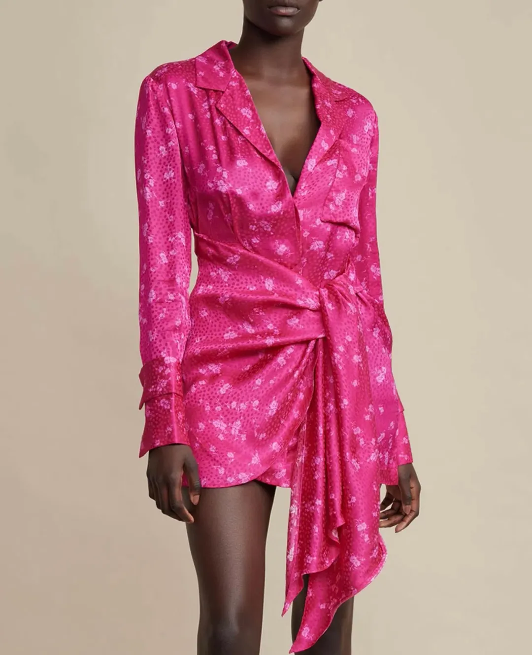 Acler Evanston Dress Fuchsia Size 6 for rent on The Volte - main image