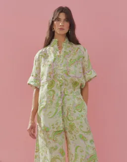 Alemais Marta Shirt in Mint Size 6 for rent on The Volte - image 1