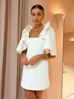 Acler Gwynne Dress Cream Size 8 for rent on The Volte - image 2