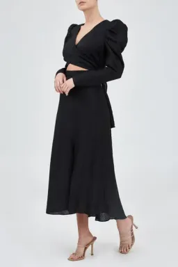 Keepsake the Label I Know Midi Dress Black Size 8 for rent on The Volte - image 2