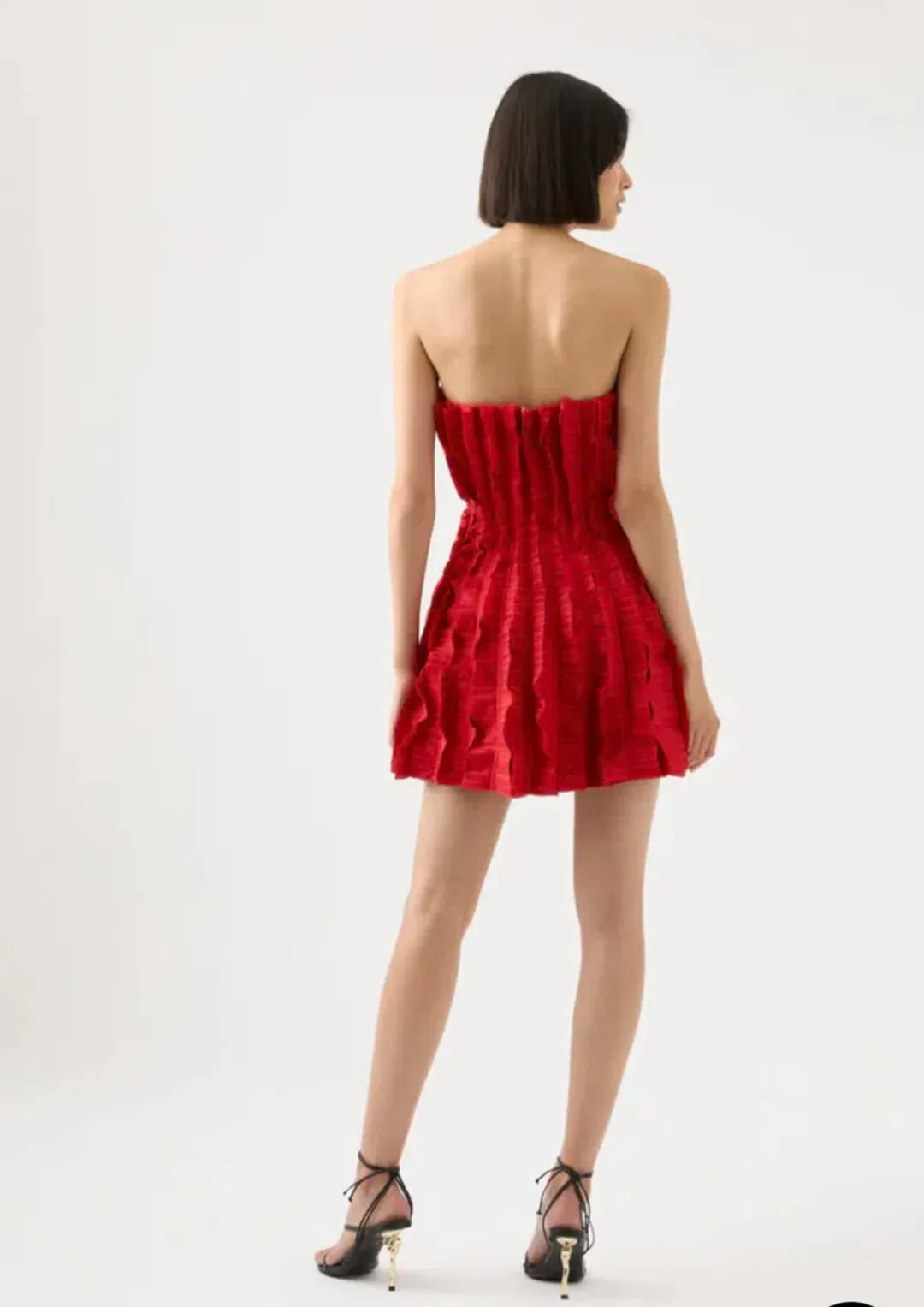 Aje Hybrid Sleeveless Mini Dress Red Size 8 for rent on The Volte - main image