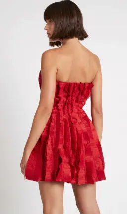 Aje Hybrid Sleeveless Mini Dress Red Size 8 for rent on The Volte - image 3