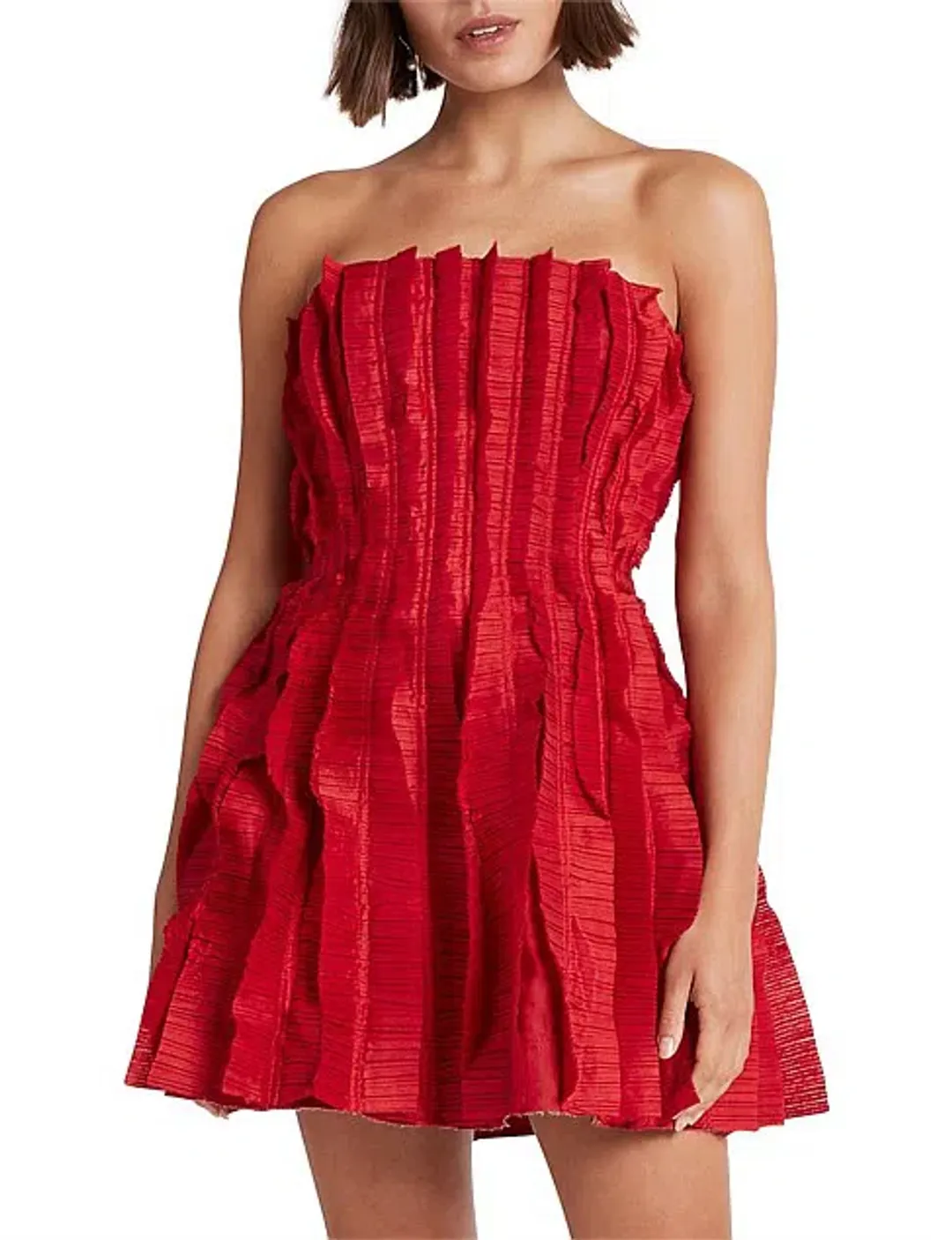 Aje Hybrid Sleeveless Mini Dress Red Size 8 for rent on The Volte - main image