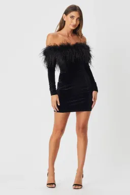 Bianca & Bridgett Katie Mini Dress Black Size 6 for rent on The Volte - image 1