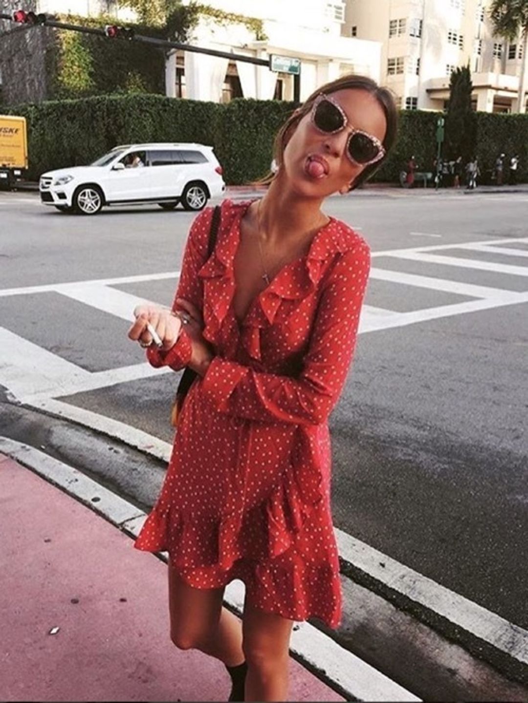 Realisation Par The Alexandra Mini Dress Red Star Size 6 for rent on The Volte - main image