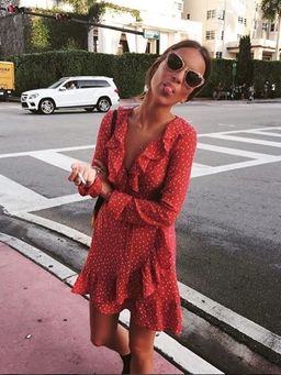 Realisation Par The Alexandra Mini Dress Red Star Size 6 for rent on The Volte - image 2