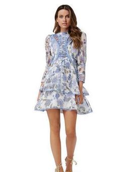 Thurley BLUEBELL PRINT MINI DRESS Size 6 for rent on The Volte - image 1