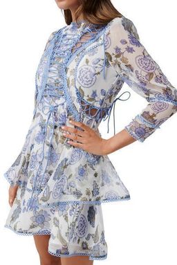 Thurley BLUEBELL PRINT MINI DRESS Size 6 for rent on The Volte - image 2