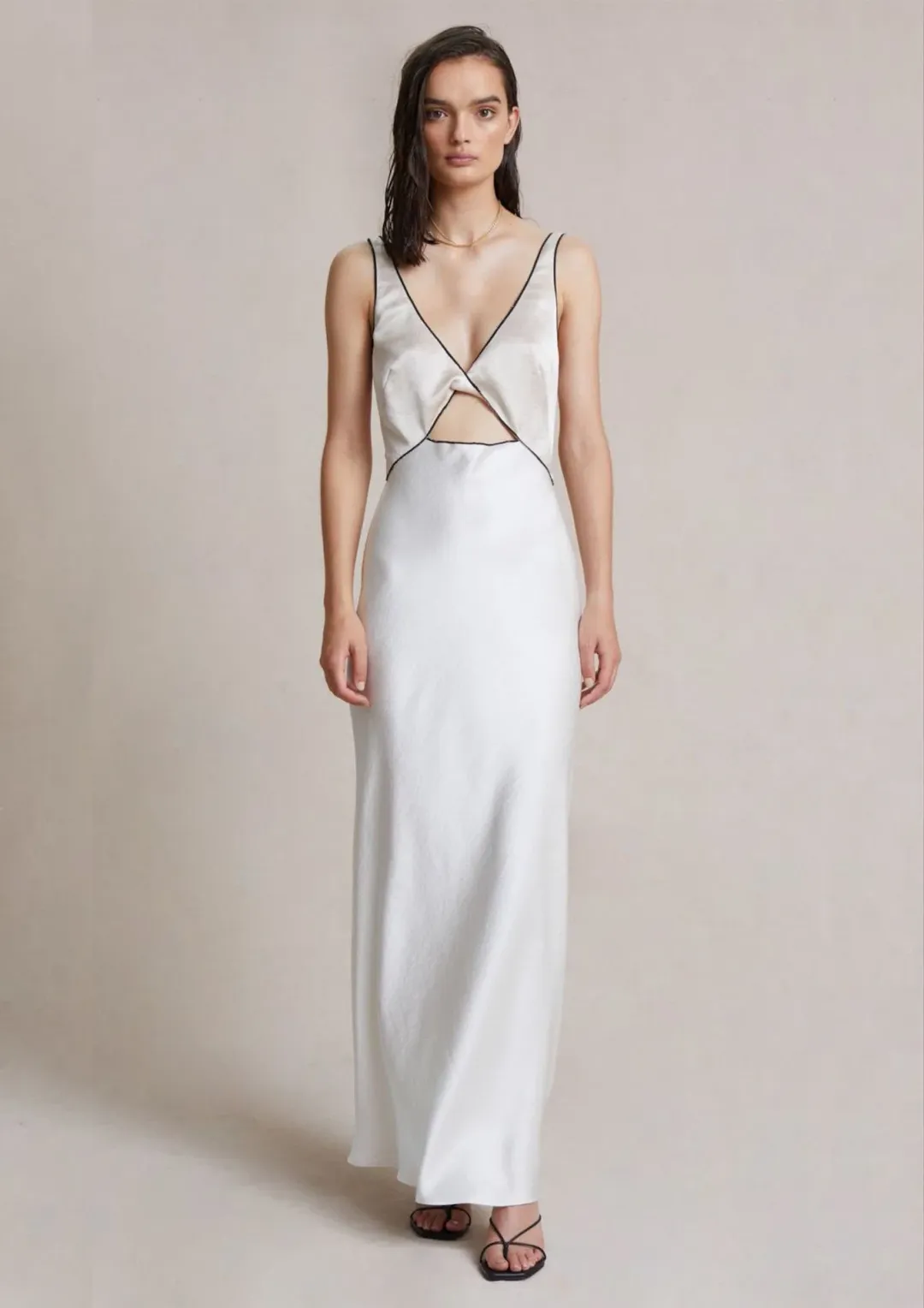 Bec & Bridge Sandy Maxi Dress Ivory Size 6 for rent on The Volte - main image