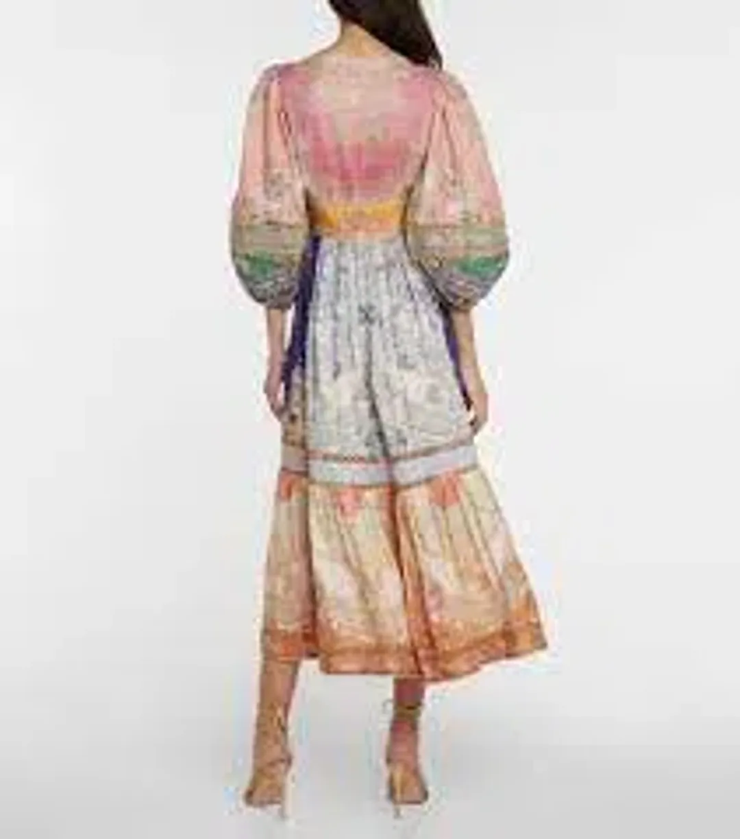 Zimmermann Anneke Lantern Midi Dress Size 0 for rent on The Volte - main image