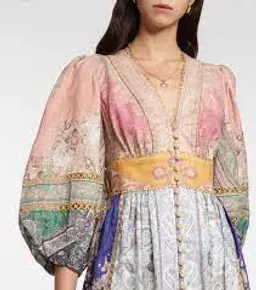 Zimmermann Anneke Lantern Midi Dress Size 0 for rent on The Volte - image 2