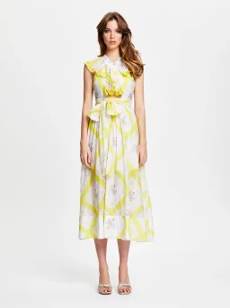 Alice McCall LA Girl Midi Dress Citrus Size 6 for rent on The Volte - image 1