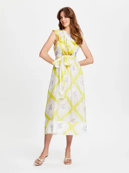 Alice McCall LA Girl Midi Dress Citrus Size 6 for rent on The Volte - image 2