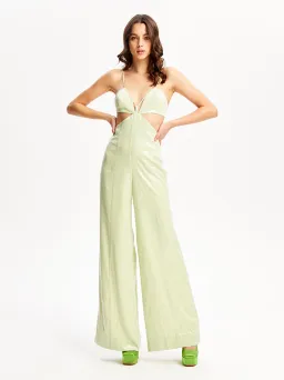 Alice McCall Night Sky Jumpsuit Lime Cream Size 6 for rent on The Volte - image 2