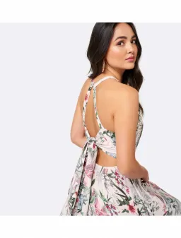 Forever Unique Elka Lace Spliced Maxi Cut Out Dress Print Size 8 for rent on The Volte - image 2