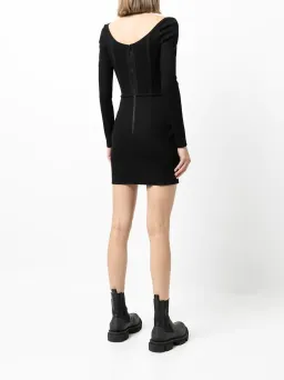 Dion Lee Rib Corset Mini Dress Black Size 10 for rent on The Volte - image 3