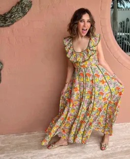 Alemais - Cabana Midi Dress Print - Size 10 for rent on The Volte - image 1