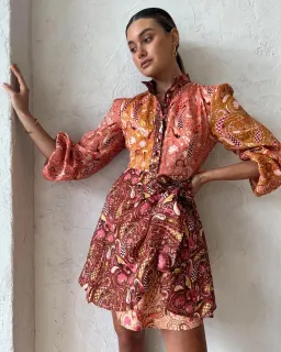 Kate Ford Matien Wrap Dress in Multi Size 1 for rent on The Volte - image 2