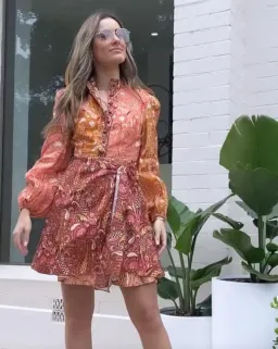 Kate Ford Matien Wrap Dress in Multi Size 1 for rent on The Volte - image 6