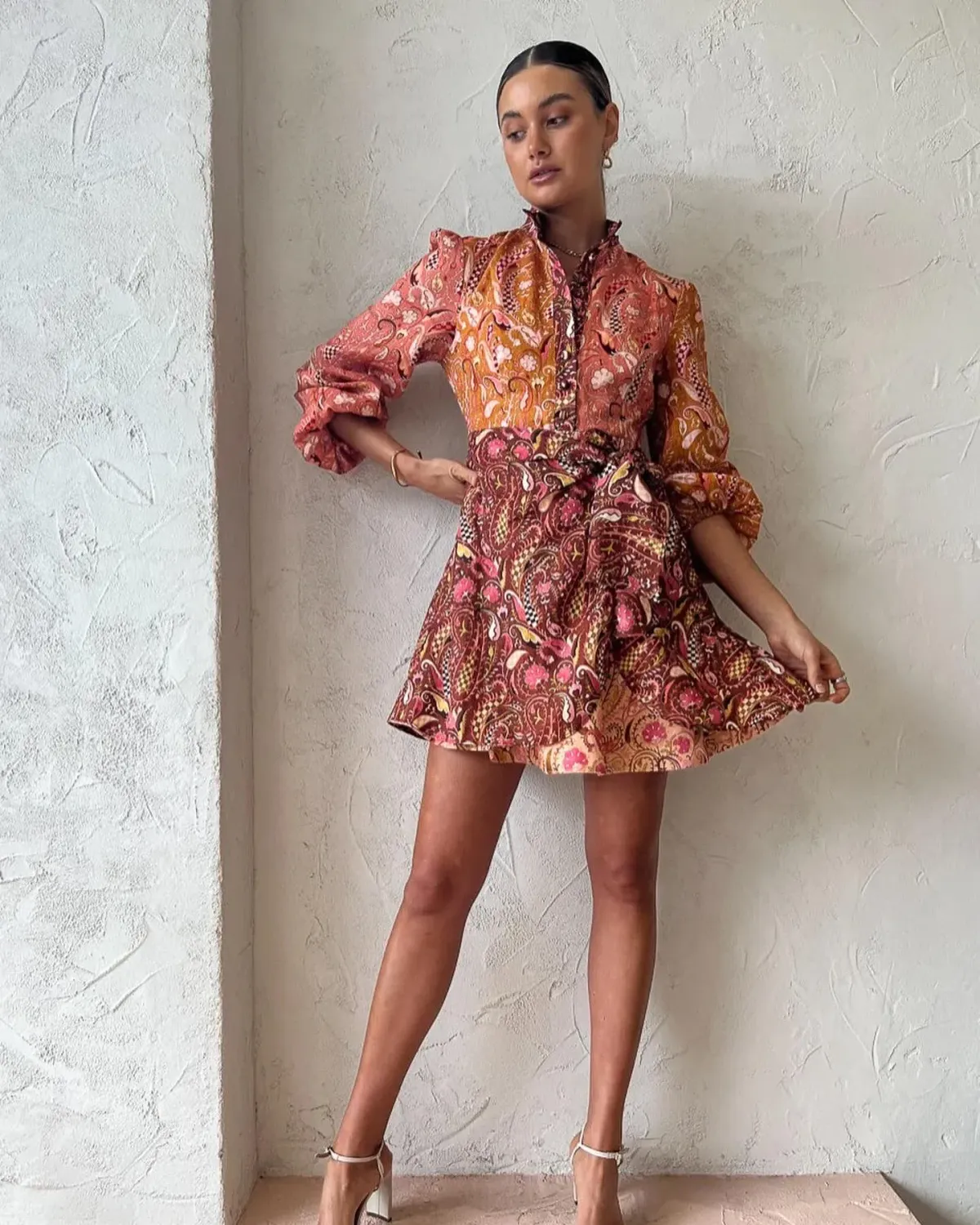 Kate Ford Matien Wrap Dress in Multi Size 1 for rent on The Volte - main image