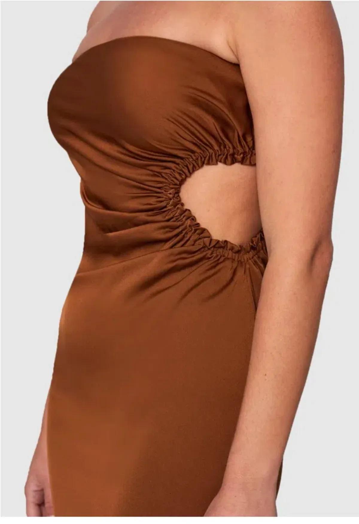 By Johnny Selena Strapless Dress Coffee Size 6 - Image 2