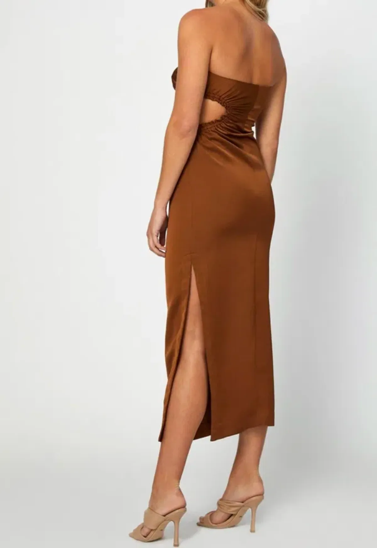 By Johnny Selena Strapless Dress Coffee Size 6 - Image 3