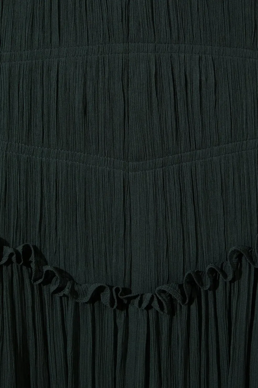 Shona Joy Leonie Long Sleeve Ruched Mini Dress Rosemary Green Size 10 for rent on The Volte - main image