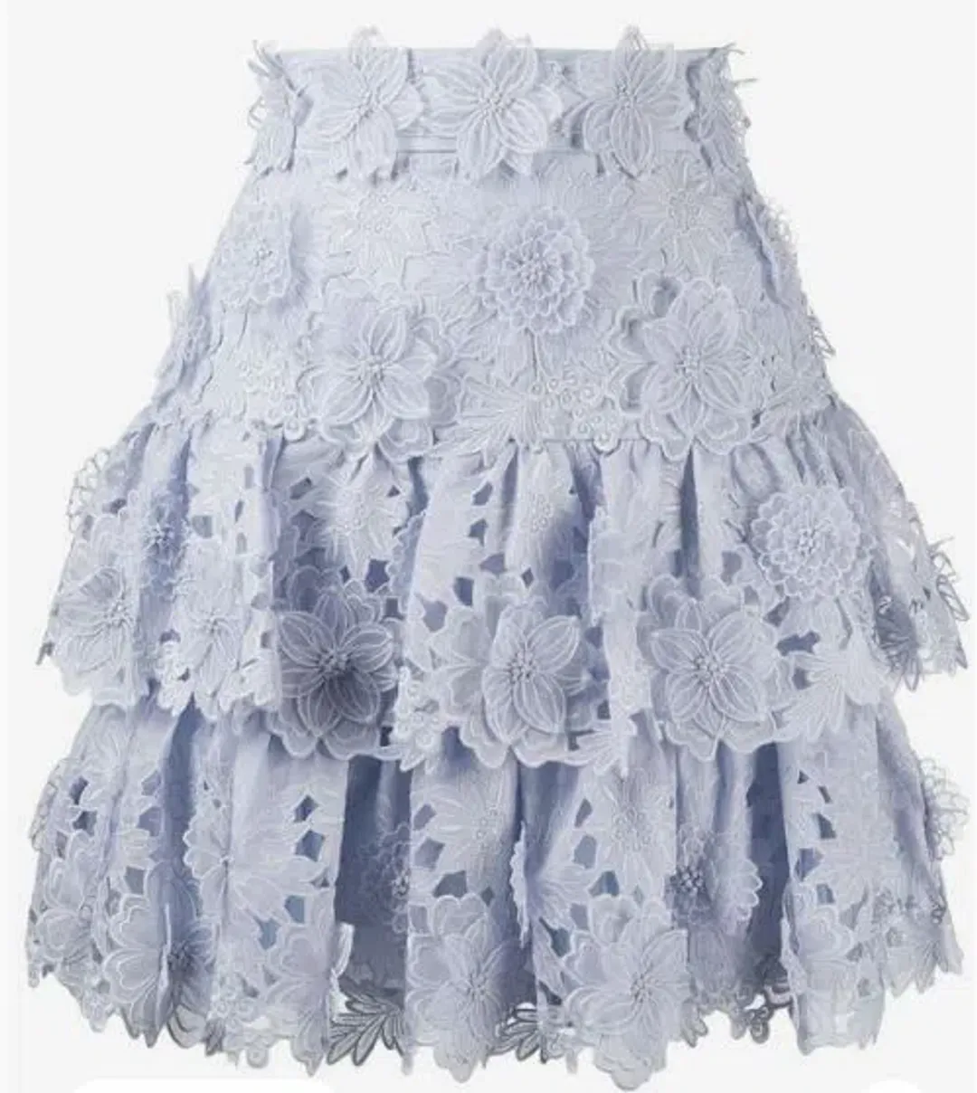 Zimmermann The Lovestruck Miniskirt Periwinkle Size 3 for rent on The Volte - main image