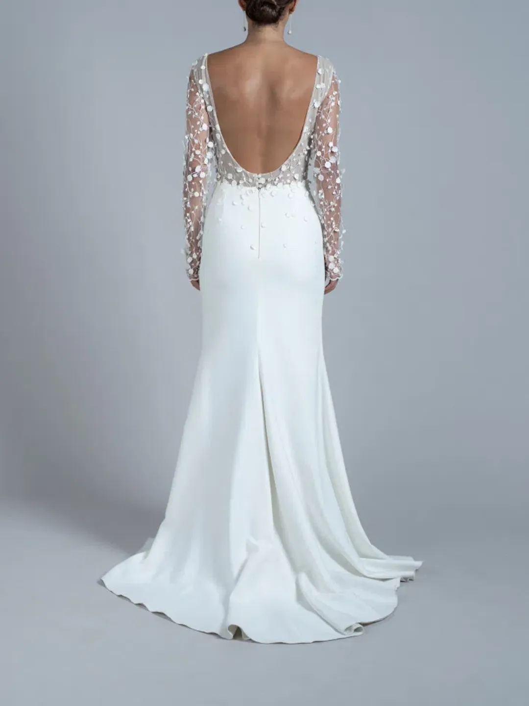 Rime Arodaky Blair Wedding Dress White Size 10 for rent on The Volte - main image