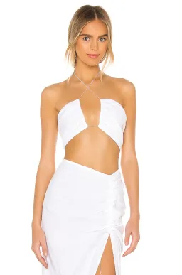 Natalie Rolt Bellini Crop Top White Size 1 for rent on The Volte - image 3