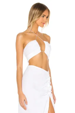 Natalie Rolt Bellini Crop Top White Size 1 for rent on The Volte - image 4
