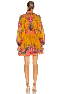 Zimmermann Lovestruck Paisley Linen Wrap Dress Print Size 3 for rent on The Volte - image 3