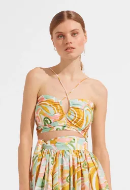 Steele Peta Crop & Brandt Midi Skirt Set Allegro Size Large for rent on The Volte - image 2