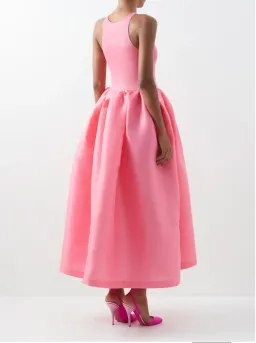Marques' Almeida Taffeta-skirt organic cotton-blend midi dress Pink Size XS / AU 6 for rent on The Volte - image 8