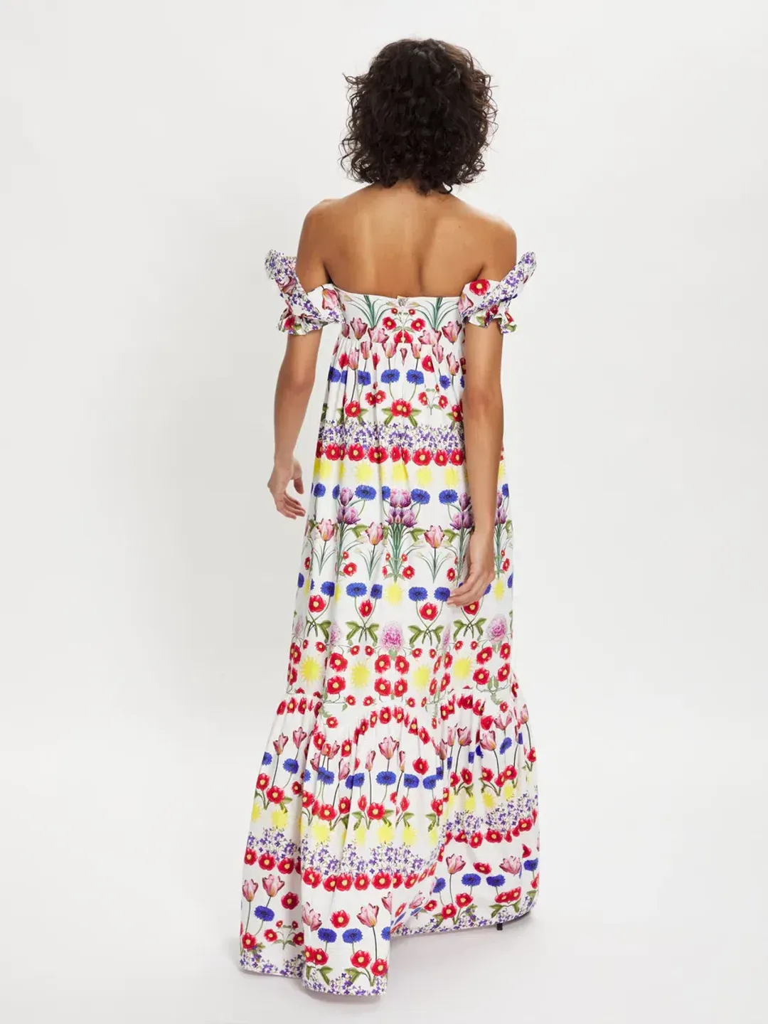 Borgo De Nor Antigone Dream On Cotton Maxi Dress Print Size 14 for rent on The Volte - main image