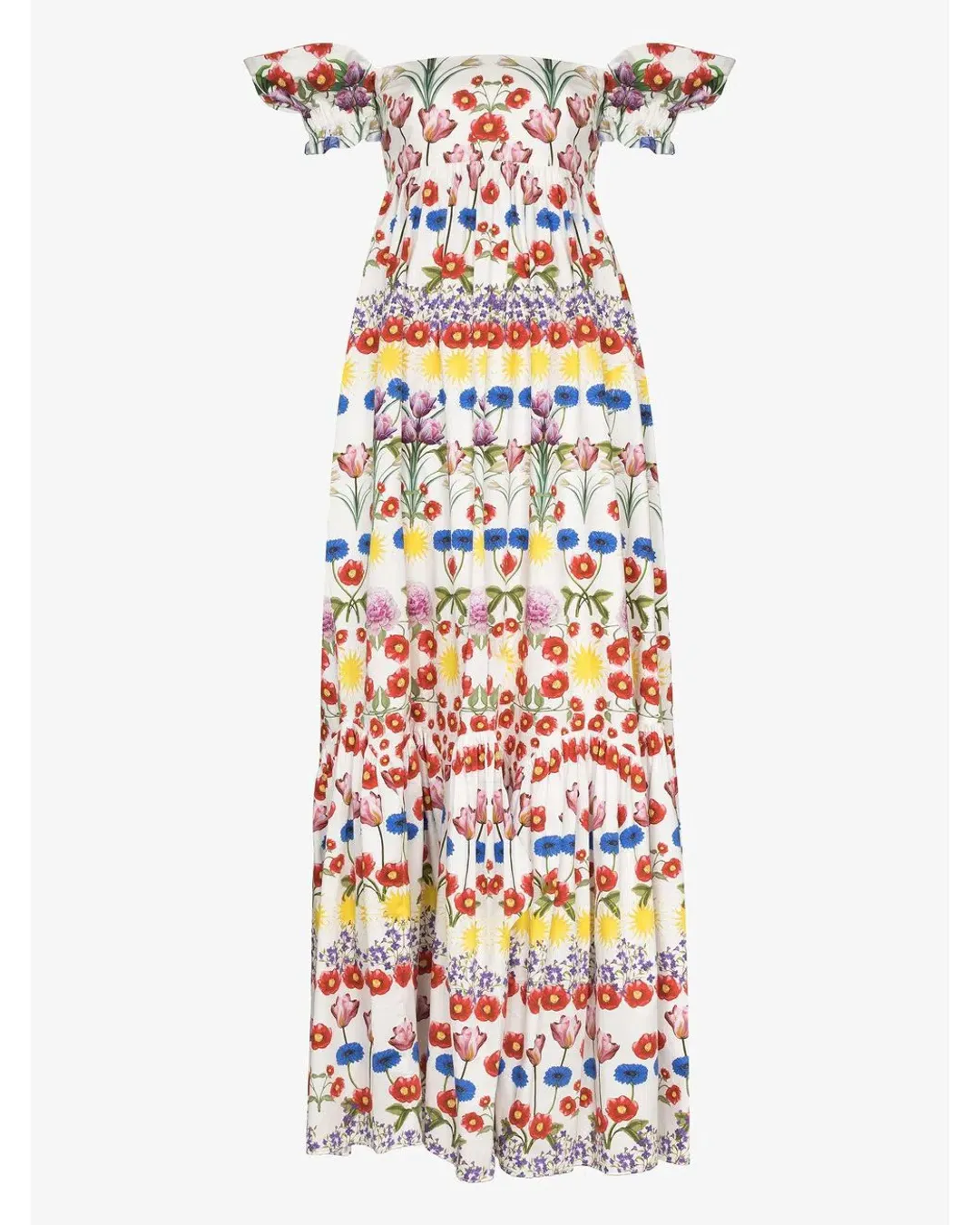 Borgo De Nor Antigone Dream On Cotton Maxi Dress Print Size 14 for rent on The Volte - main image
