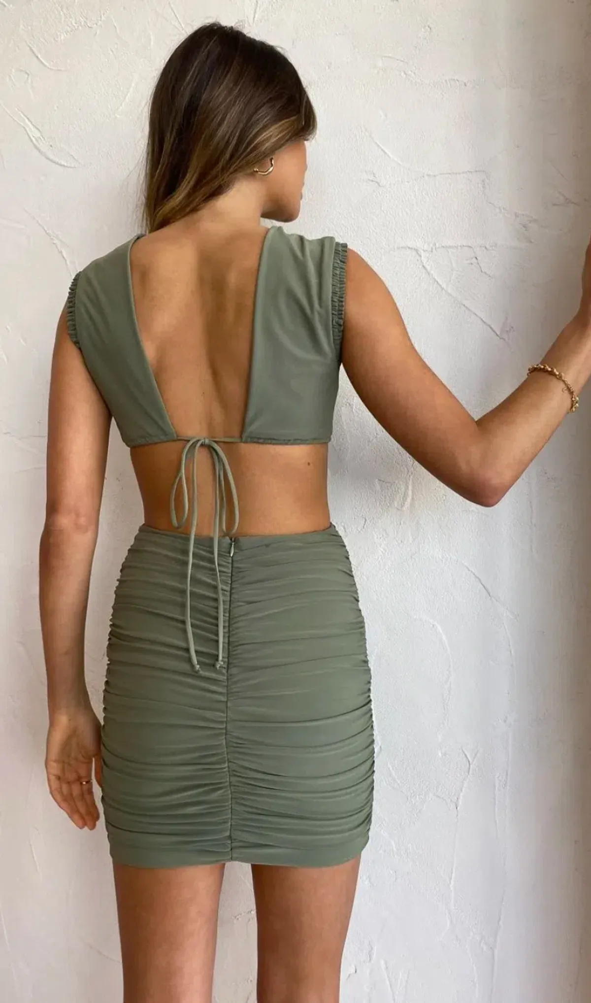 Bec and Bridge Vixen Mini Dress Green Size 8 - Image 2