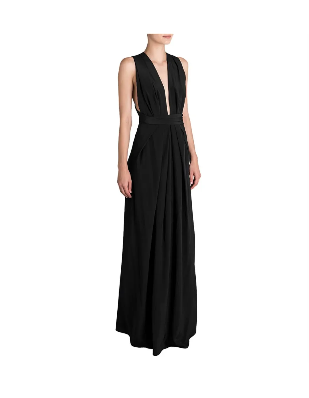 Bianca Spender Silk CDC Ascendent Gown Black Size 12 for rent on The Volte - main image