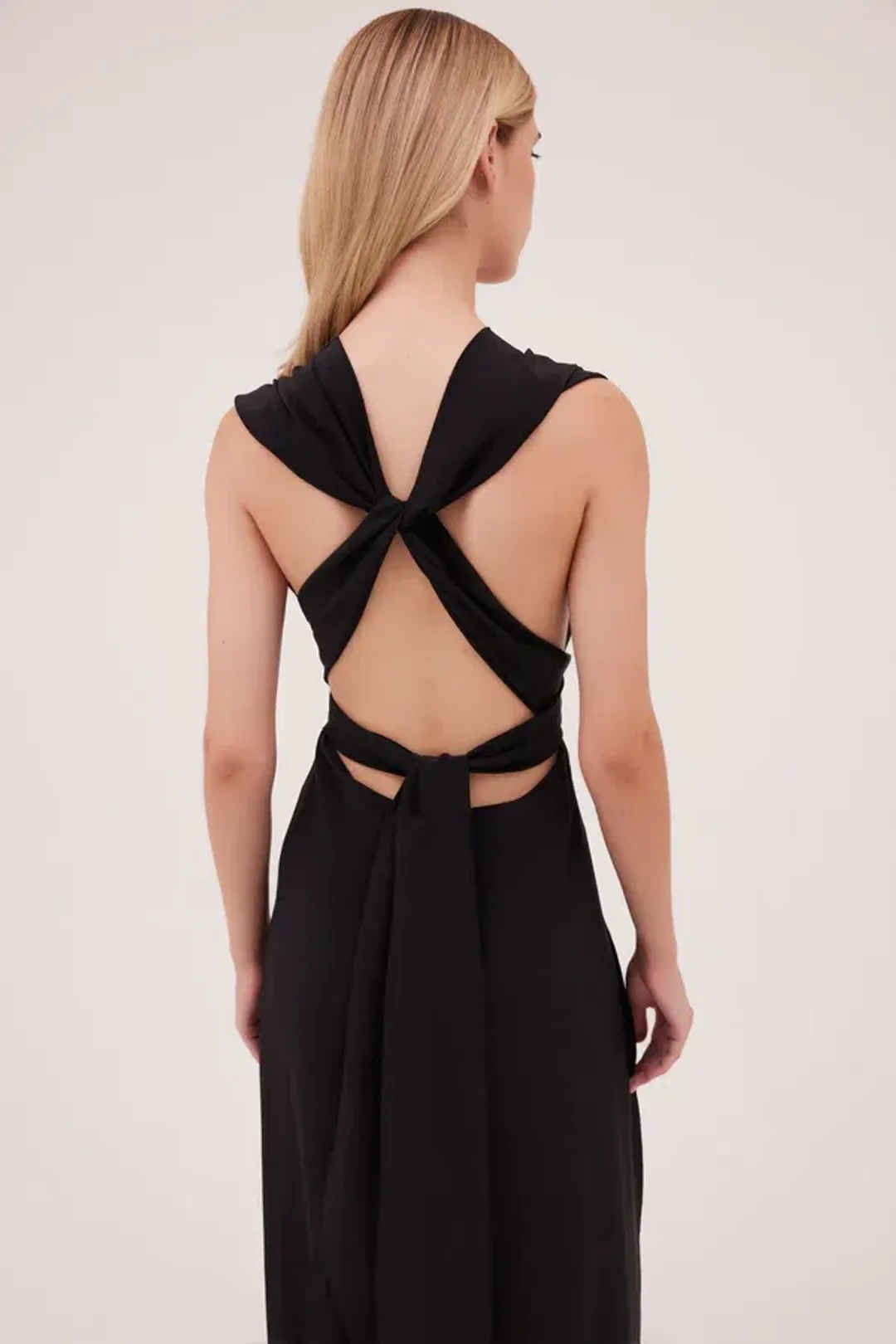 Bianca Spender Silk CDC Ascendent Gown Black Size 12 for rent on The Volte - main image