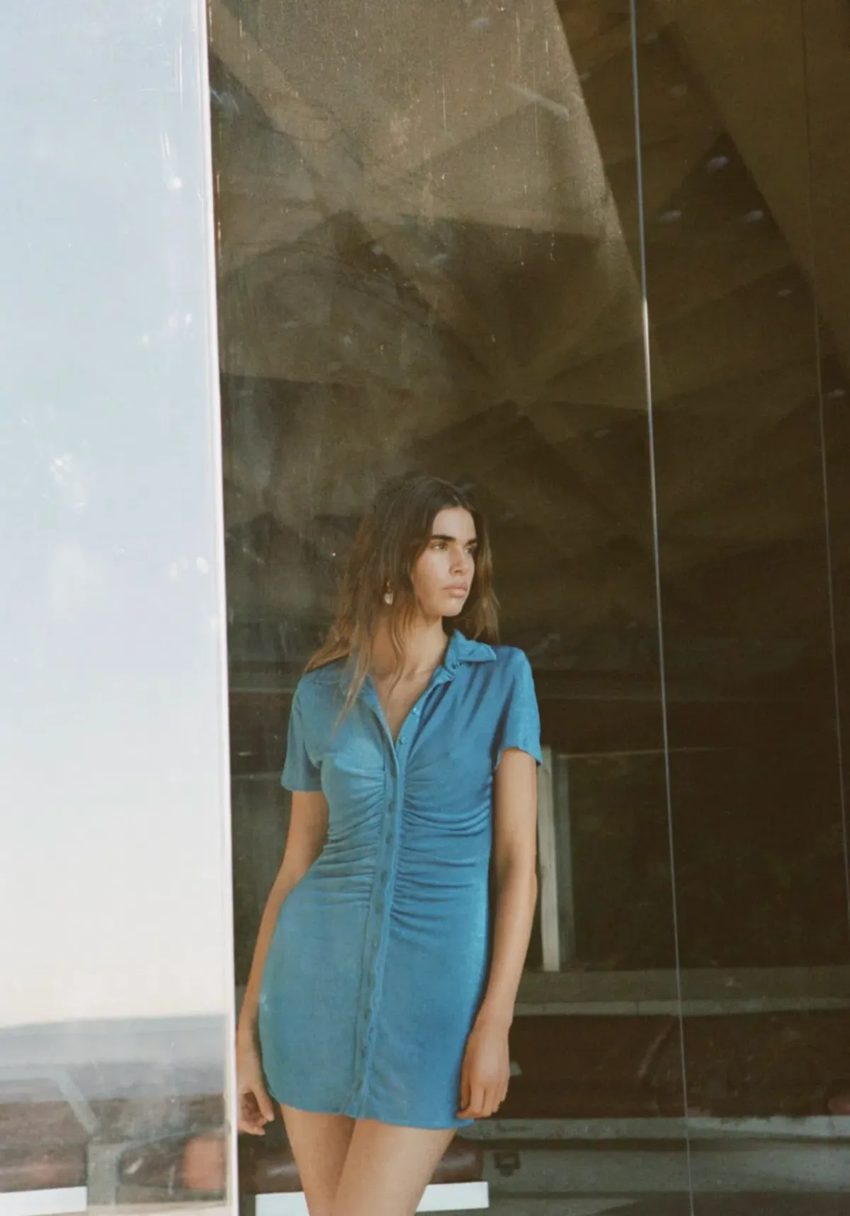 With Jean Alexa Dress Electra Blue Size 4 - Image 3