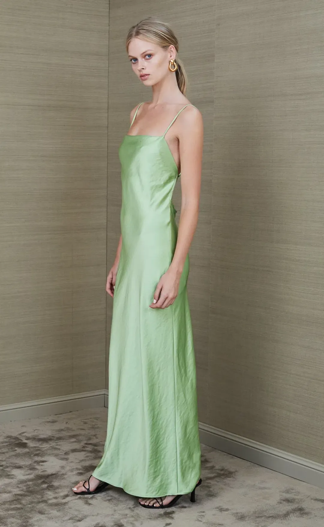 Bec & Bridge Apple Eyes Maxi Dress Green Size 6 for rent on The Volte - main image