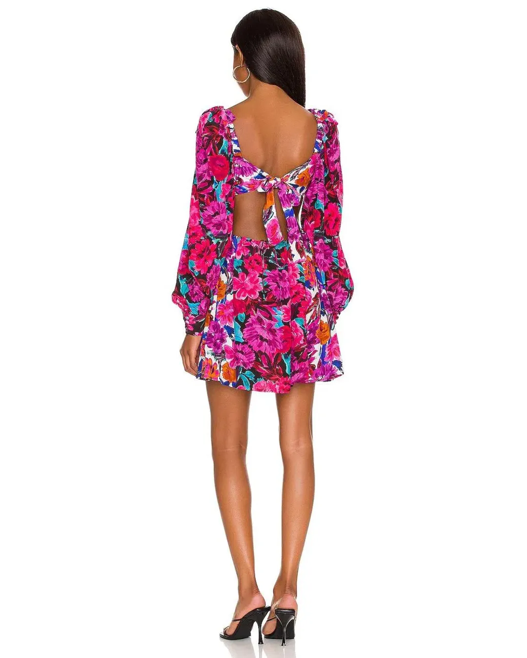 For Love & Lemons Scarlett Mini Dress Pink Size S for rent on The Volte - main image